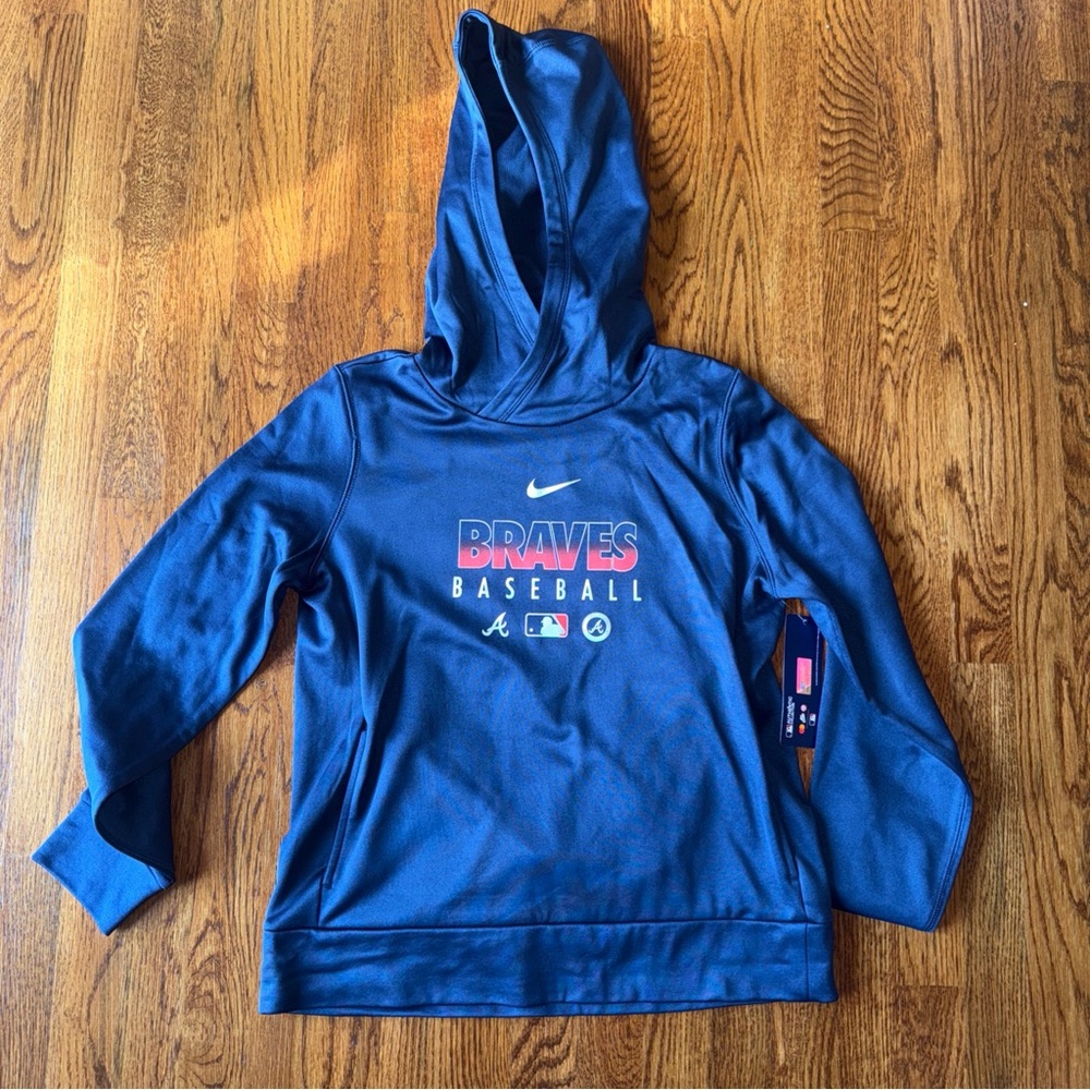 MLB Nike Atlanta Braves Pullover Youth Hoodie